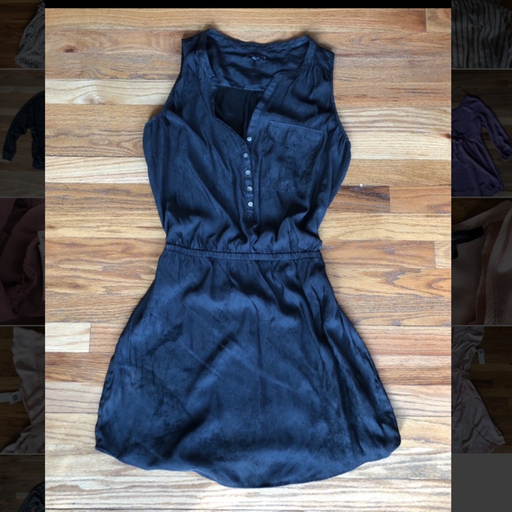 Grey sateen Express dress